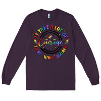 Plum gay pride Long Sleeve Tee - MaliasSmallBusiness