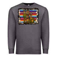 Charcoal Heather Serape Cactus Premium Sweatshirt - Bettercallsaul