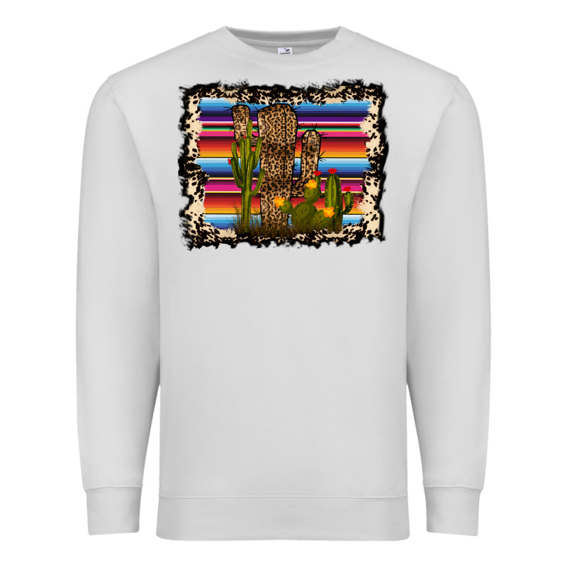 Serape Cactus Premium Sweatshirt by Bettercallsaul | Teevron