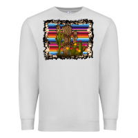 Dove Grey Serape Cactus Premium Sweatshirt - Bettercallsaul