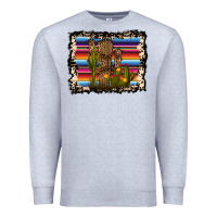 Heather Grey Serape Cactus Premium Sweatshirt - Bettercallsaul