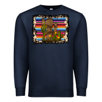 Navy Serape Cactus Premium Sweatshirt - Bettercallsaul
