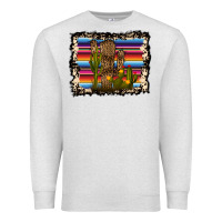 Oatmeal Heather Serape Cactus Premium Sweatshirt - Bettercallsaul