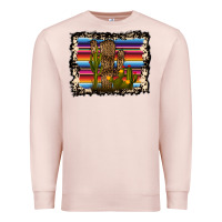 Pale Pink Serape Cactus Premium Sweatshirt - Bettercallsaul