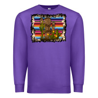 Purple Serape Cactus Premium Sweatshirt - Bettercallsaul