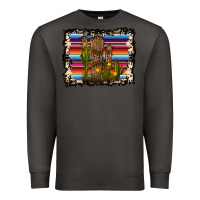 Smoke Serape Cactus Premium Sweatshirt - Bettercallsaul