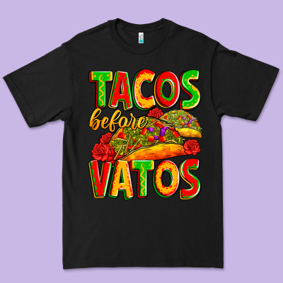 Tacos Before Vatos Premium Tee Designed By Zillion Design Studio