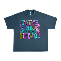 Midnight Navy touch me and i will bite Urban Heavy Tee - AdoDesignShop