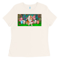 Bone Spring Easter Bunny Ladies Tee - RanaPortraitStore