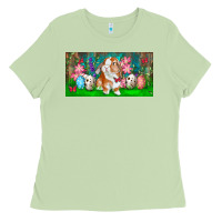 Matcha Spring Easter Bunny Ladies Tee - RanaPortraitStore