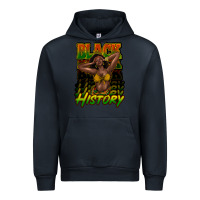 Navy Black history afro woman Urban Hoodie - HowdyJamesFarm