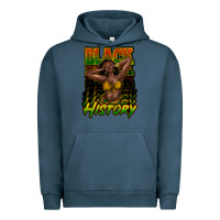 Pigment Midnight Navy Black history afro woman Urban Hoodie - HowdyJamesFarm