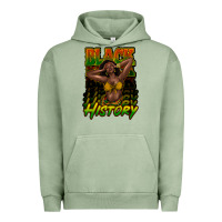 Pigment Oil Green Black history afro woman Urban Hoodie - HowdyJamesFarm