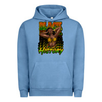 Pigment Pebble Blue Black history afro woman Urban Hoodie - HowdyJamesFarm