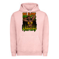 Pigment Salmon Black history afro woman Urban Hoodie - HowdyJamesFarm