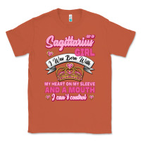 Copper As A Sagittarius Girl I Was Born With My Heart On My Sleeve And  Mouth Classic Tee - Jasminsmagicworld
