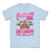 Dusty Blue As A Sagittarius Girl I Was Born With My Heart On My Sleeve And  Mouth Classic Tee - Jasminsmagicworld