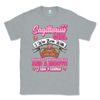 Heather Grey As A Sagittarius Girl I Was Born With My Heart On My Sleeve And  Mouth Classic Tee - Jasminsmagicworld