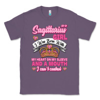 Lavender As A Sagittarius Girl I Was Born With My Heart On My Sleeve And  Mouth Classic Tee - Jasminsmagicworld