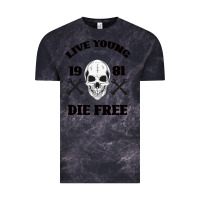 Cloud Black Live Young Die Free Vintage Tee - Bettercallsaul