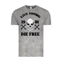 Live Young Die Free Vintage Tee | Teevron