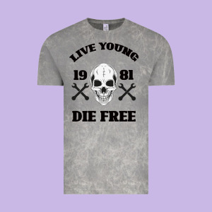 Live Young Die Free Vintage Tee Designed By Bettercallsaul