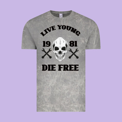 Live Young Die Free Vintage Tee Designed By Bettercallsaul
