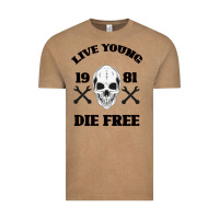 Vintage Coffee Live Young Die Free Vintage Tee - Bettercallsaul