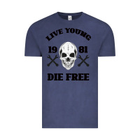 Vintage Denim Live Young Die Free Vintage Tee - Bettercallsaul