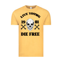 Vintage Mustard Live Young Die Free Vintage Tee - Bettercallsaul