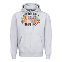Heather Grey sorry my social anxiety says no Zipper Hoodie - MaliasSmallBusiness