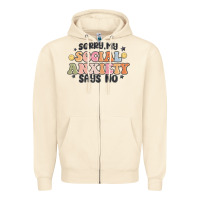 Sandshell sorry my social anxiety says no Zipper Hoodie - MaliasSmallBusiness