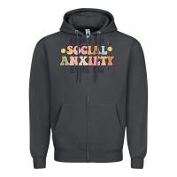 Smoke sorry my social anxiety says no Zipper Hoodie - MaliasSmallBusiness