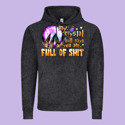 My Crystal Ball Says You Are Full Of Shit Vintage Hoodie Designed By Bundleandbundleshop