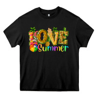 Black love summer with pineapple Heavy Core Tee - texasbilliewilder