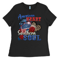 Black american heart southern soul Ladies Tee - Zillion Design Studio