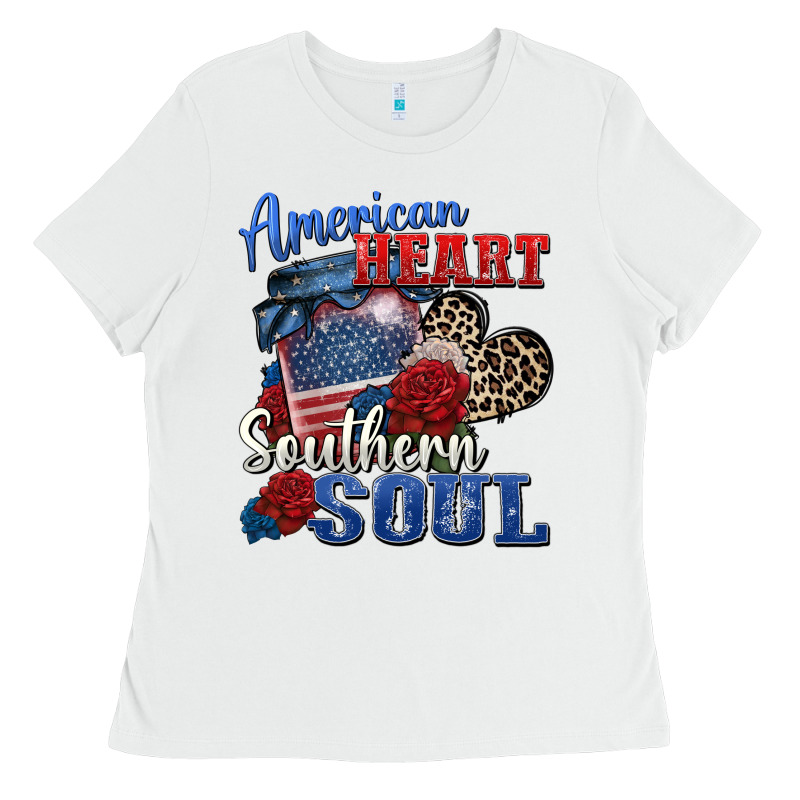 American Heart Southern Soul Ladies Tee by Zillion Design Studio | Teevron