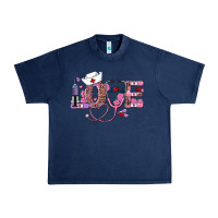 Navy valentine's day nurse love Urban Heavy Tee - AdoDesignShop