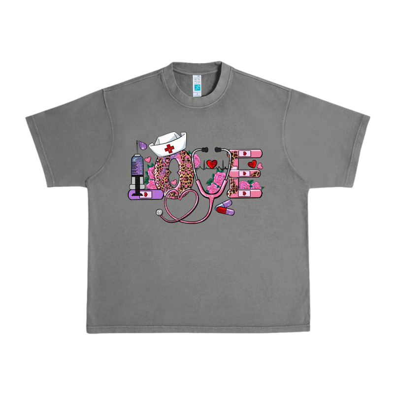Valentine's Day Nurse Love Urban Heavy Tee by AdoDesignShop | Teevron