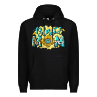 Black Blessed Mom with Sunflowers Premium Hoodie - texasbilliewilder