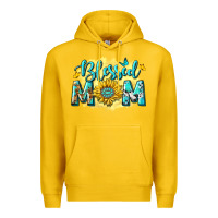 Lemon Blessed Mom with Sunflowers Premium Hoodie - texasbilliewilder