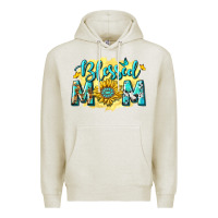 Oatmeal Heather Blessed Mom with Sunflowers Premium Hoodie - texasbilliewilder