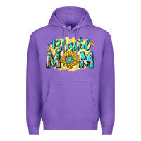 Purple Blessed Mom with Sunflowers Premium Hoodie - texasbilliewilder