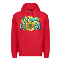 Red Blessed Mom with Sunflowers Premium Hoodie - texasbilliewilder