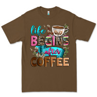 Cacao life begins after coffee Premium Tee - Zillion Design Studio