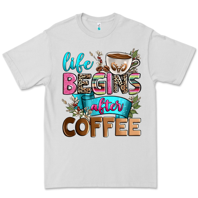 Life Begins After Coffee Premium Tee by Zillion Design Studio | Teevron