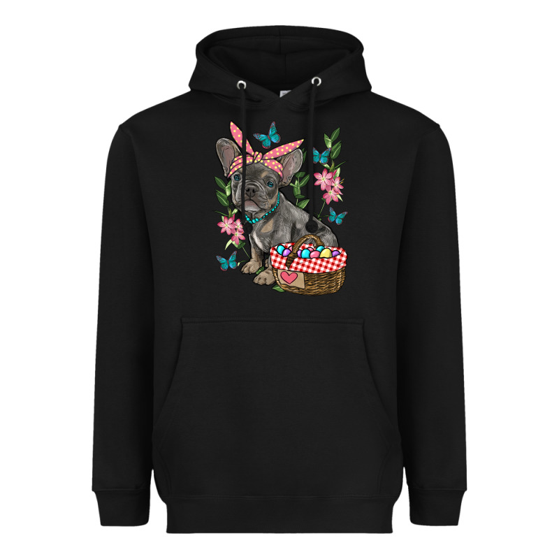 Easter French Bulldog Heavyweight Hoodie by RanaPortraitStore | Teevron