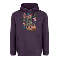 Plum easter french bulldog Heavyweight Hoodie - RanaPortraitStore