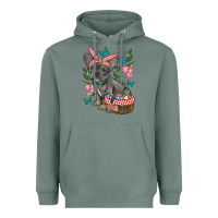Sage easter french bulldog Heavyweight Hoodie - RanaPortraitStore