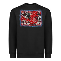 Black bandana cowhide denim background Heavyweight Sweatshirt - AdoDesignShop